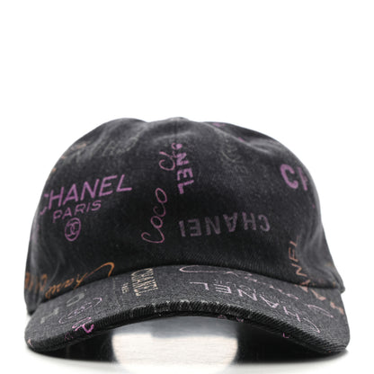 Chanel Denim Mood Cap Hat Black 3 of 8