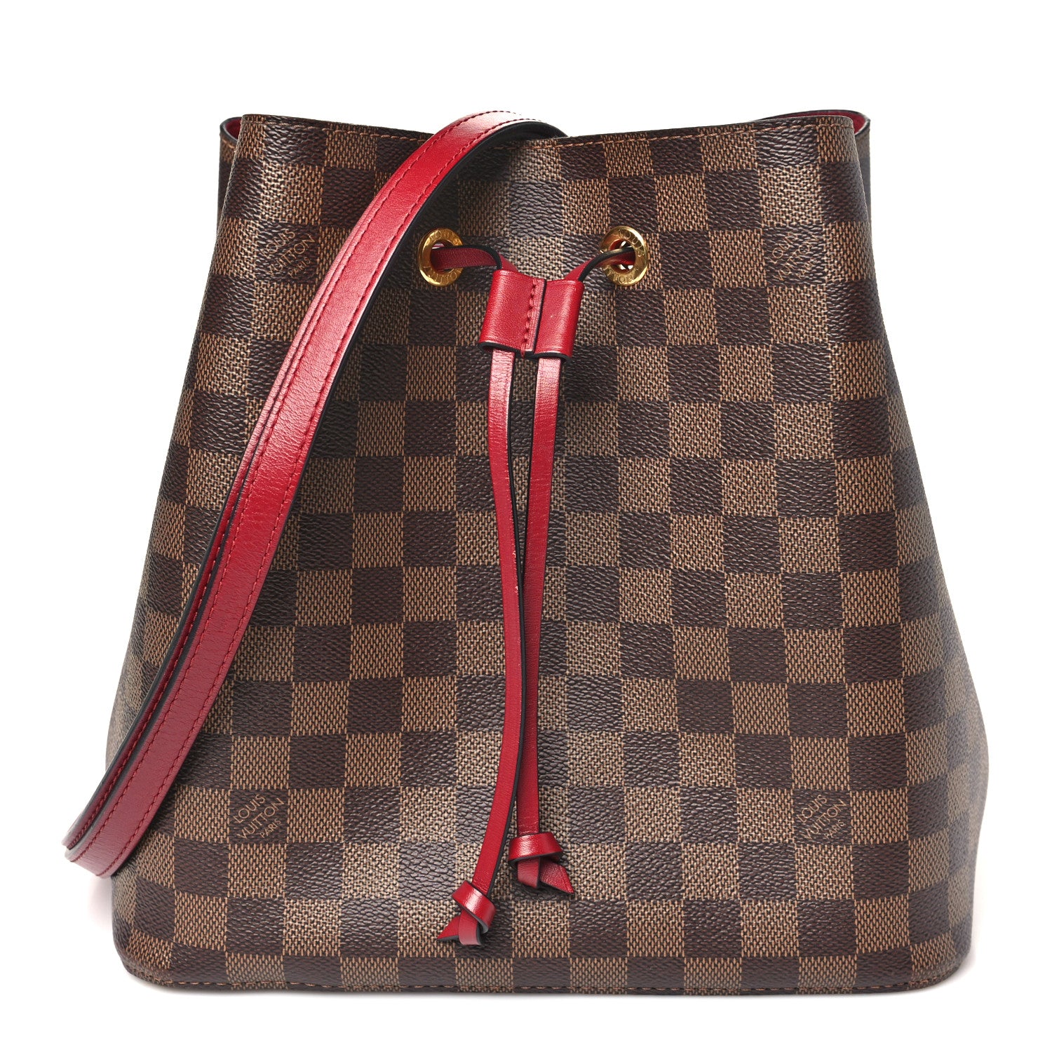 Louis Vuitton Damier Ebene Neonoe MM  Cherry Berry 1 of 9