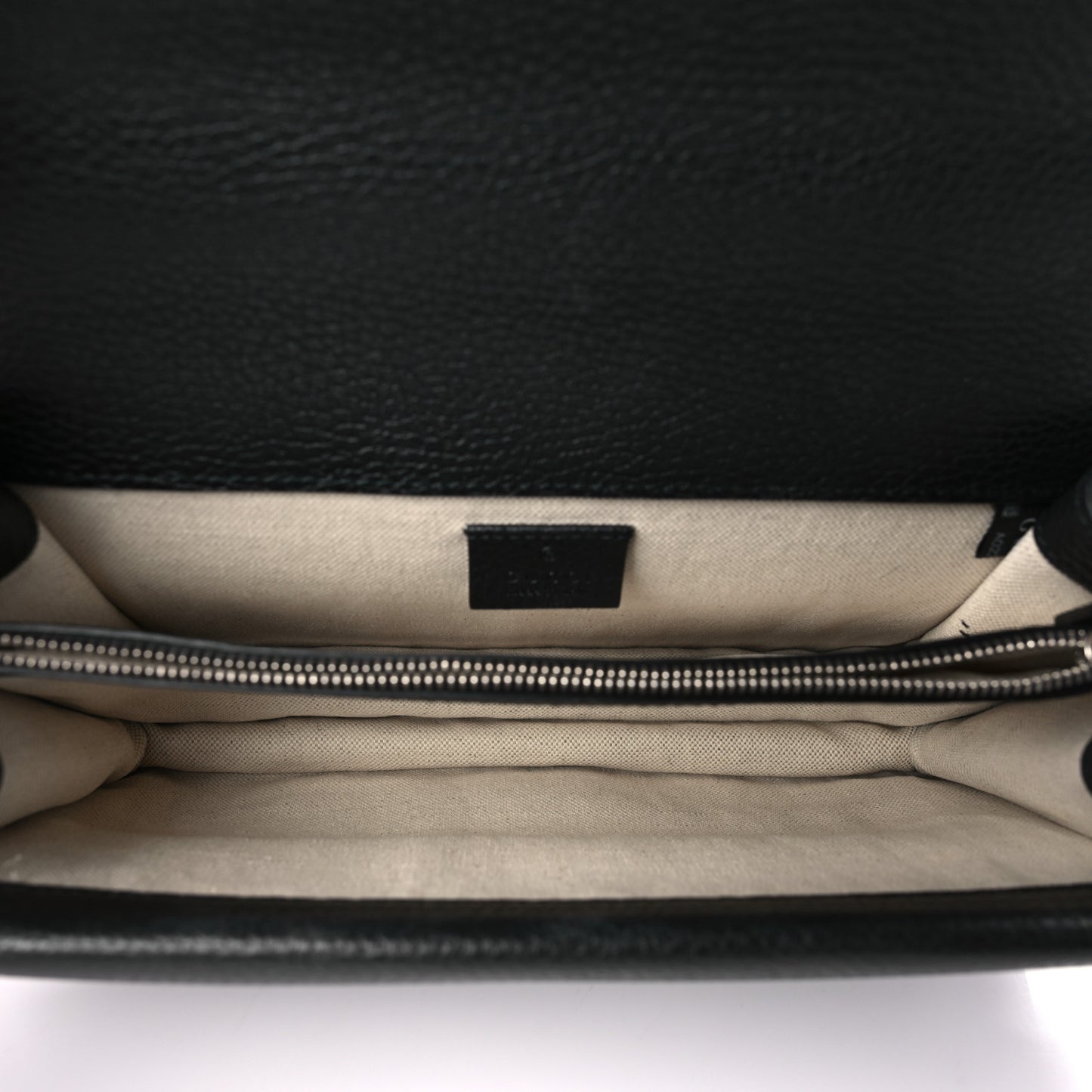 Pebbled Calfskin Small Dionysus Shoulder Bag Black