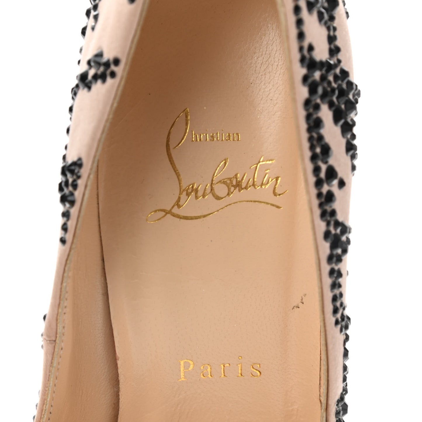 Crepe Satin Strass Devone 100 Pumps 38 Nude