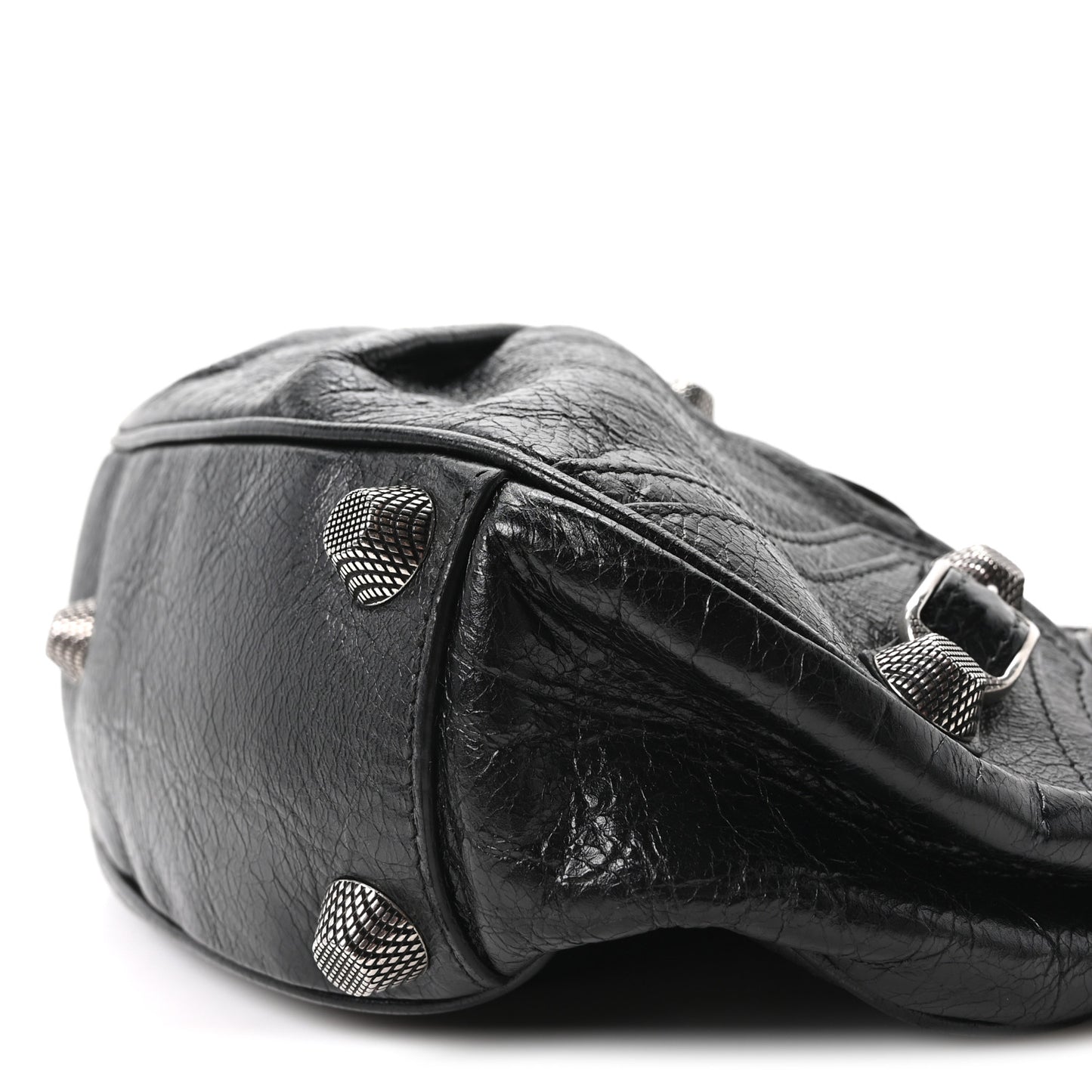 Agneau Arena Small Le Cagole Shoulder Bag Black