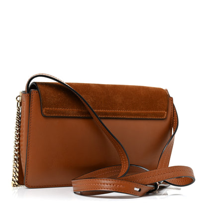 Chloe Suede Calfskin Small Faye Shoulder Bag Tobacco 3 of 10