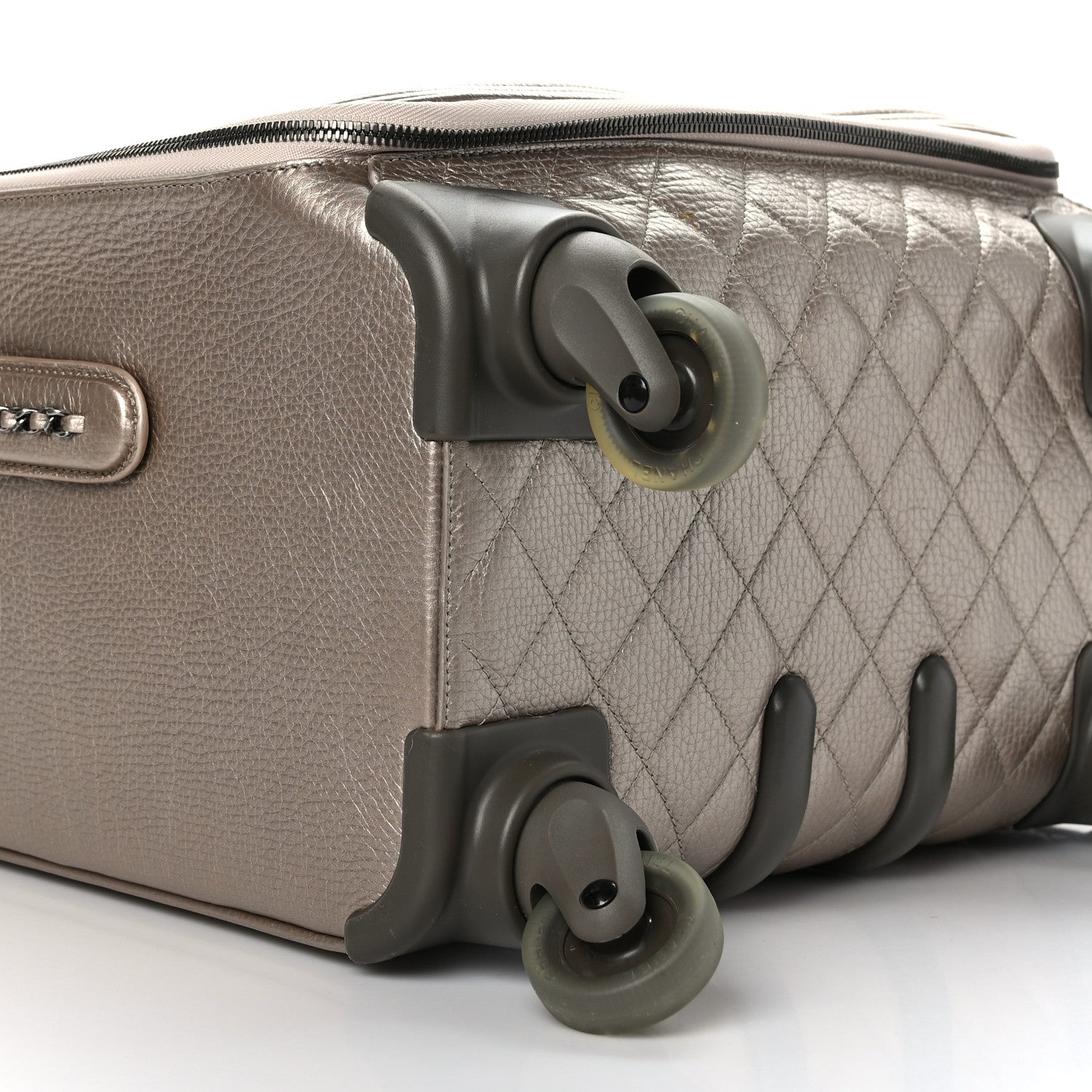 Chanel Metallic Calfskin Quilted Coco Case Trolley Gold 6 of 9