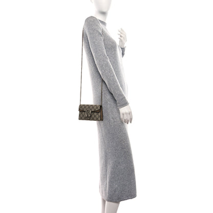 Gucci GG Supreme Monogram Super Mini Dionysus Shoulder Bag Taupe 2 of 10