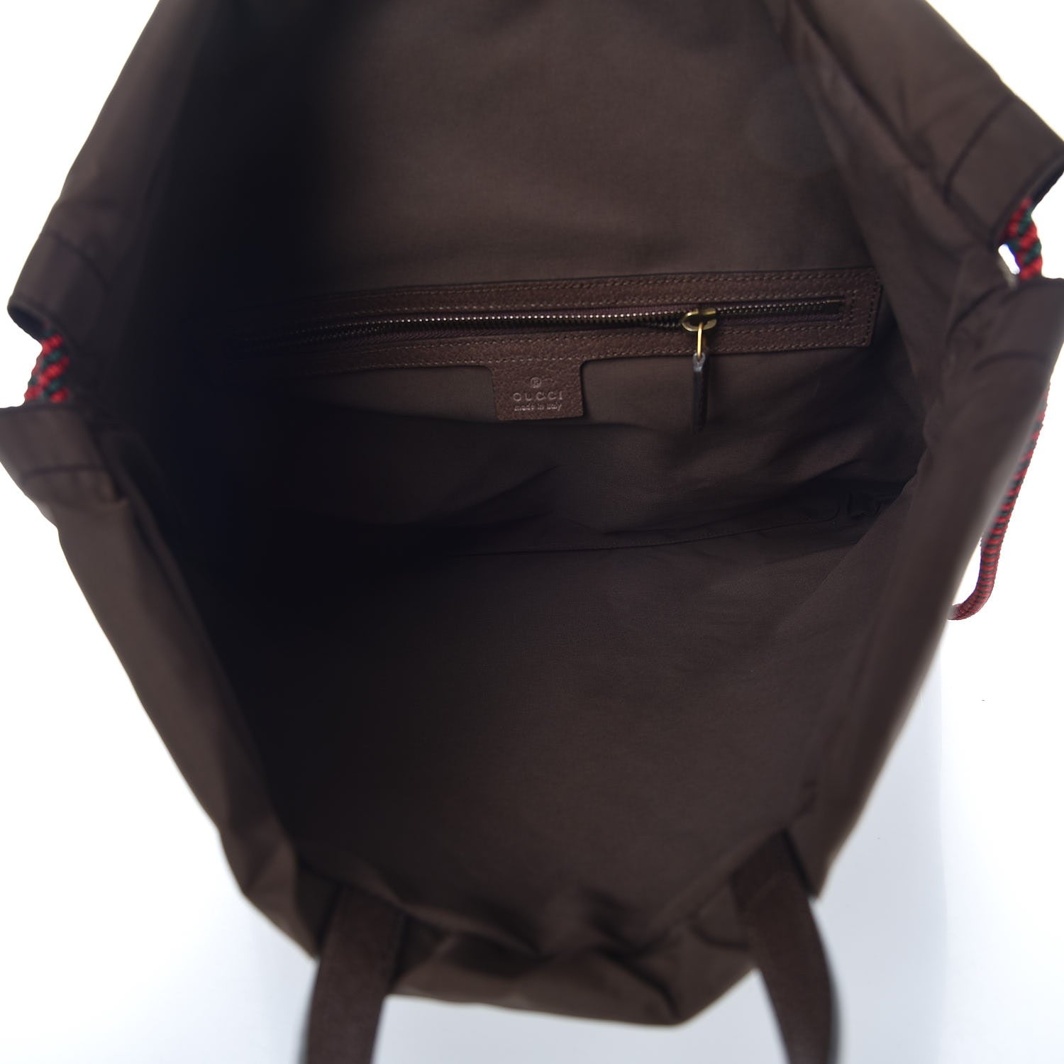 Gucci GG Supreme Monogram Neo Vintage Drawstring Backpack Beige New Acero Crop 5 of 8
