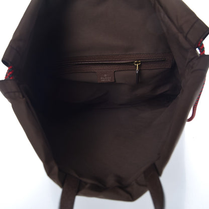 Gucci GG Supreme Monogram Neo Vintage Drawstring Backpack Beige New Acero Crop 5 of 8