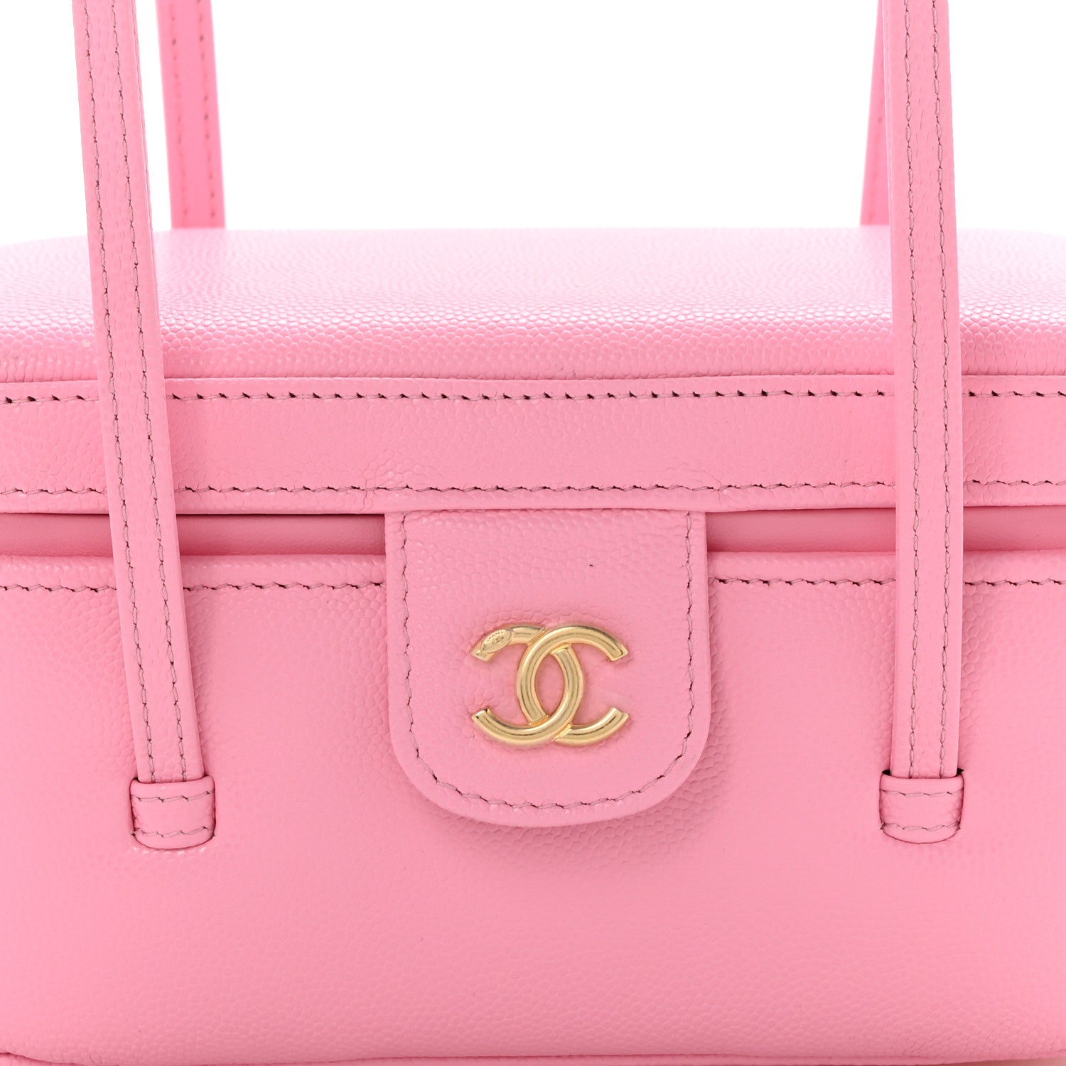 Chanel Shiny Caviar Preppy Coco Long Vanity With Strap Rose 8 of 12