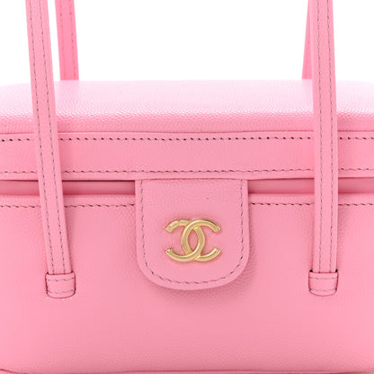 Chanel Shiny Caviar Preppy Coco Long Vanity With Strap Rose 8 of 12
