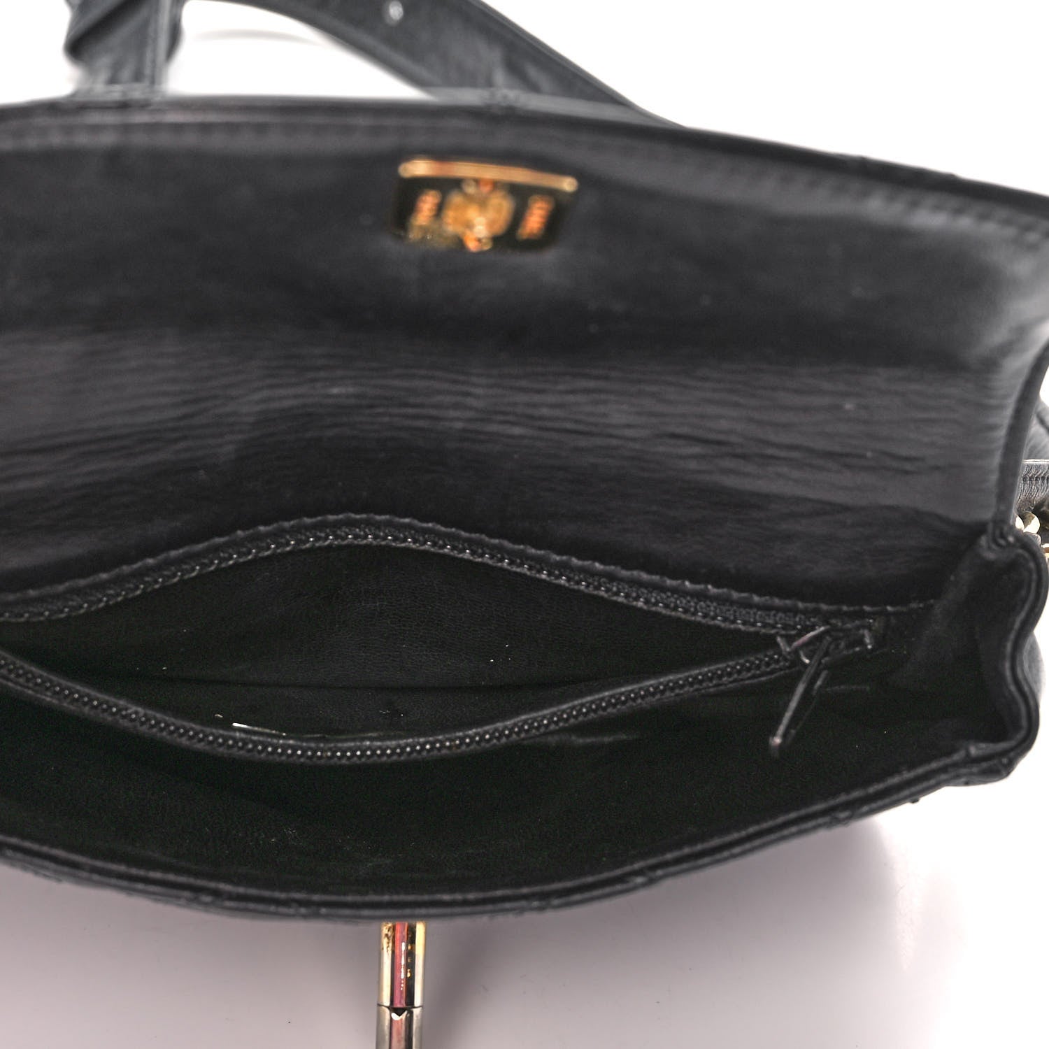 Chanel Calfskin Quilted Flap Waist Belt Bag 75 30 Black 7 of 11