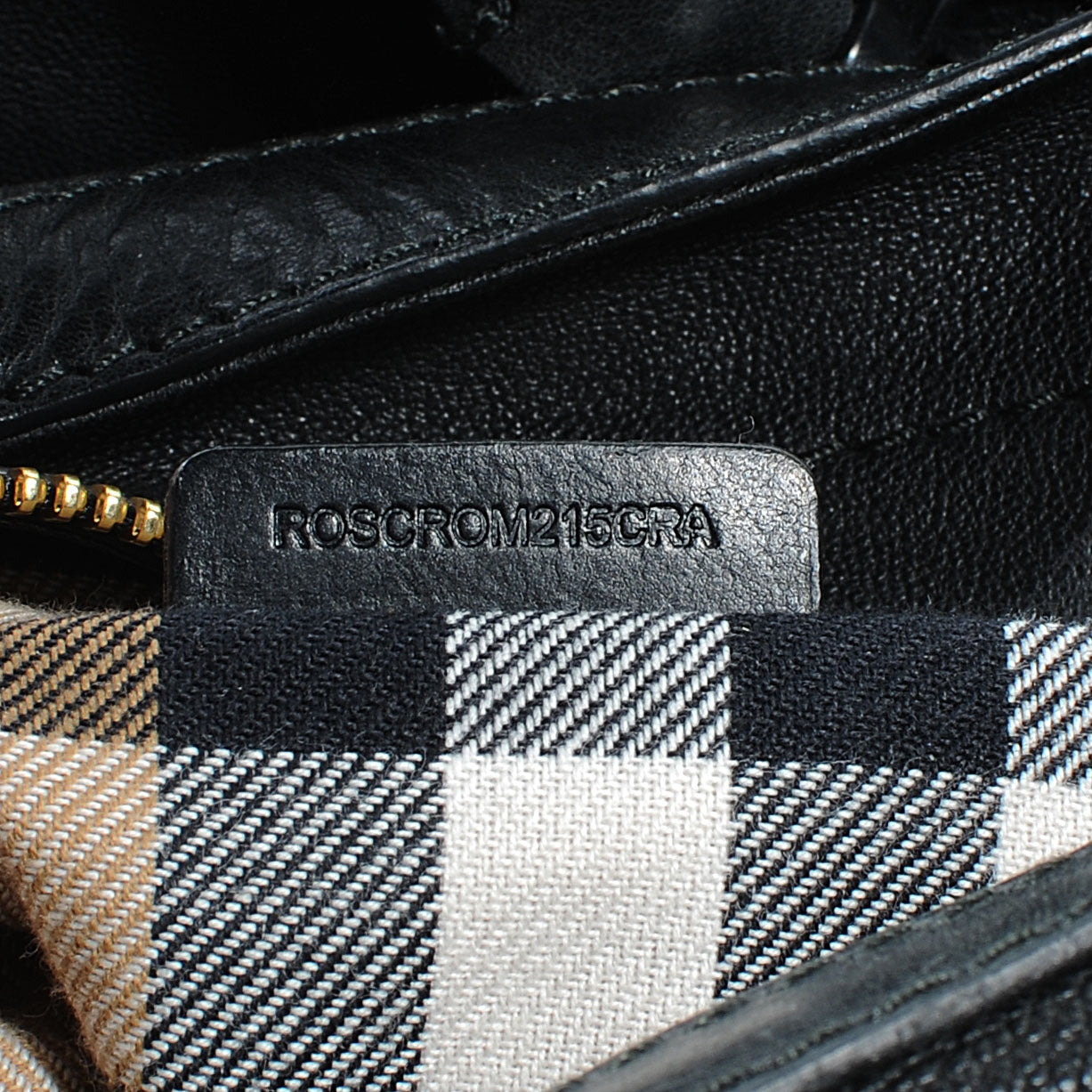 Vintage Washed Leather Medium Bonington Tote Black