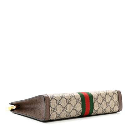 Gucci GG Supreme Monogram Web Ophidia Pouch Brown 5 of 8
