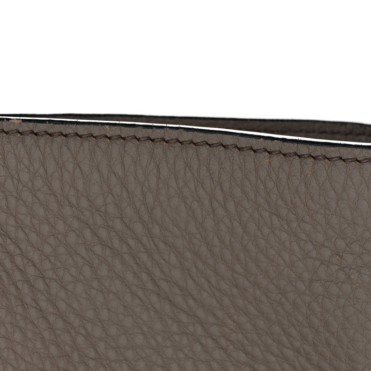 Vitello Daino Shopping Tote Argilla