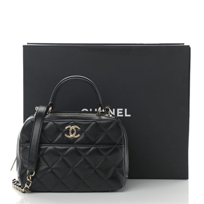 Chanel Lambskin Quilted Small Trendy CC Bowling Bag Black 12 of 12