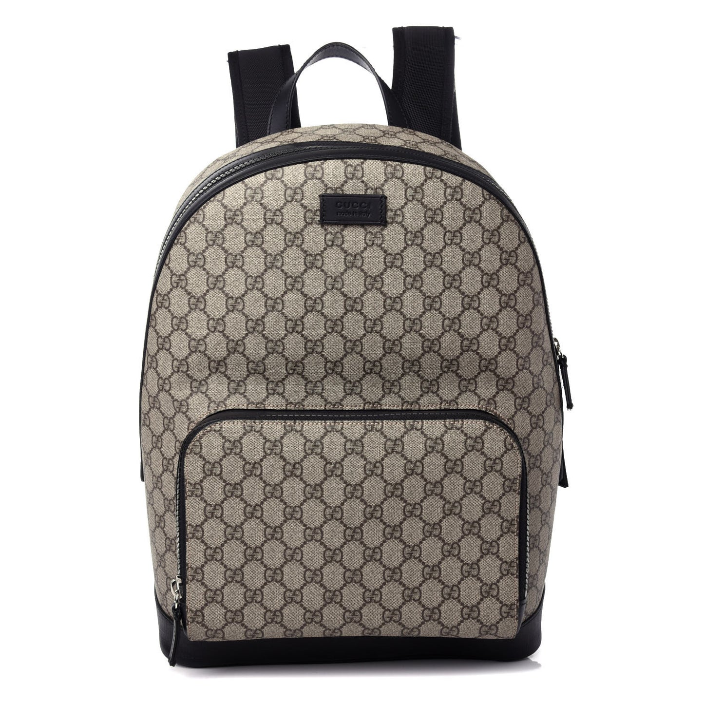GG Supreme Monogram Medium Backpack Black
