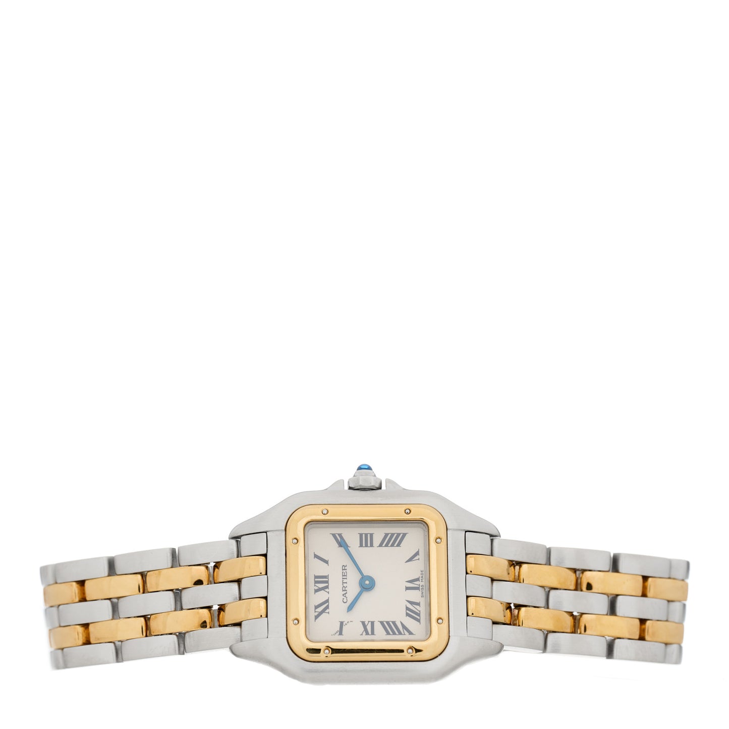 Stainless Steel 18K Yellow Gold 22mm Panthere Quartz Watch