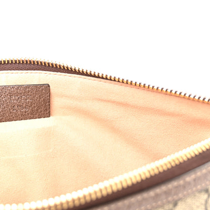 Gucci GG Supreme Monogram Large Ophidia Pouch Clutch Brown 7 of 10