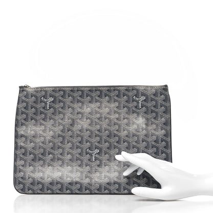 Goyard Goyardine Senat Pochette MM Grey 2 of 8