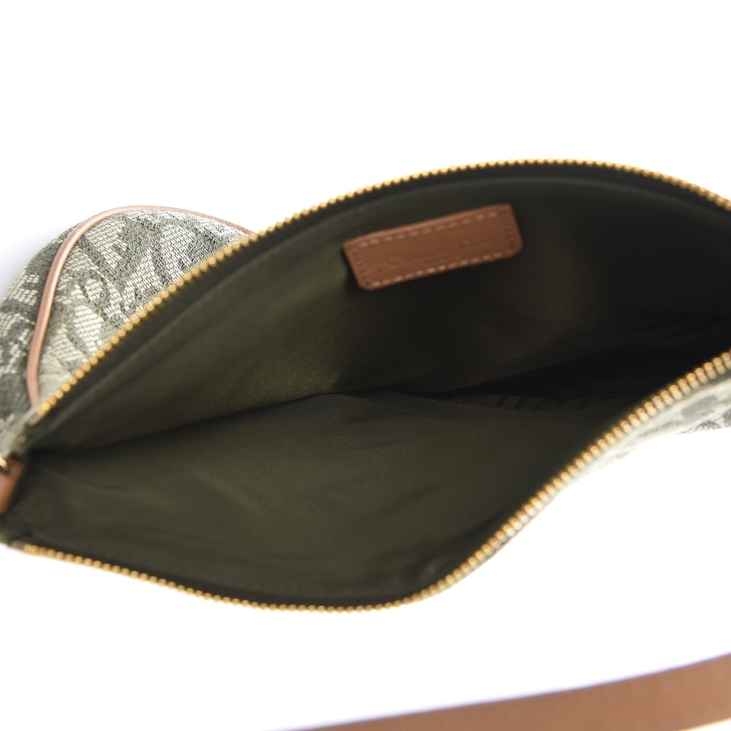 Christian Dior Monogram Mini Saddle Pochette Green 5 of 12