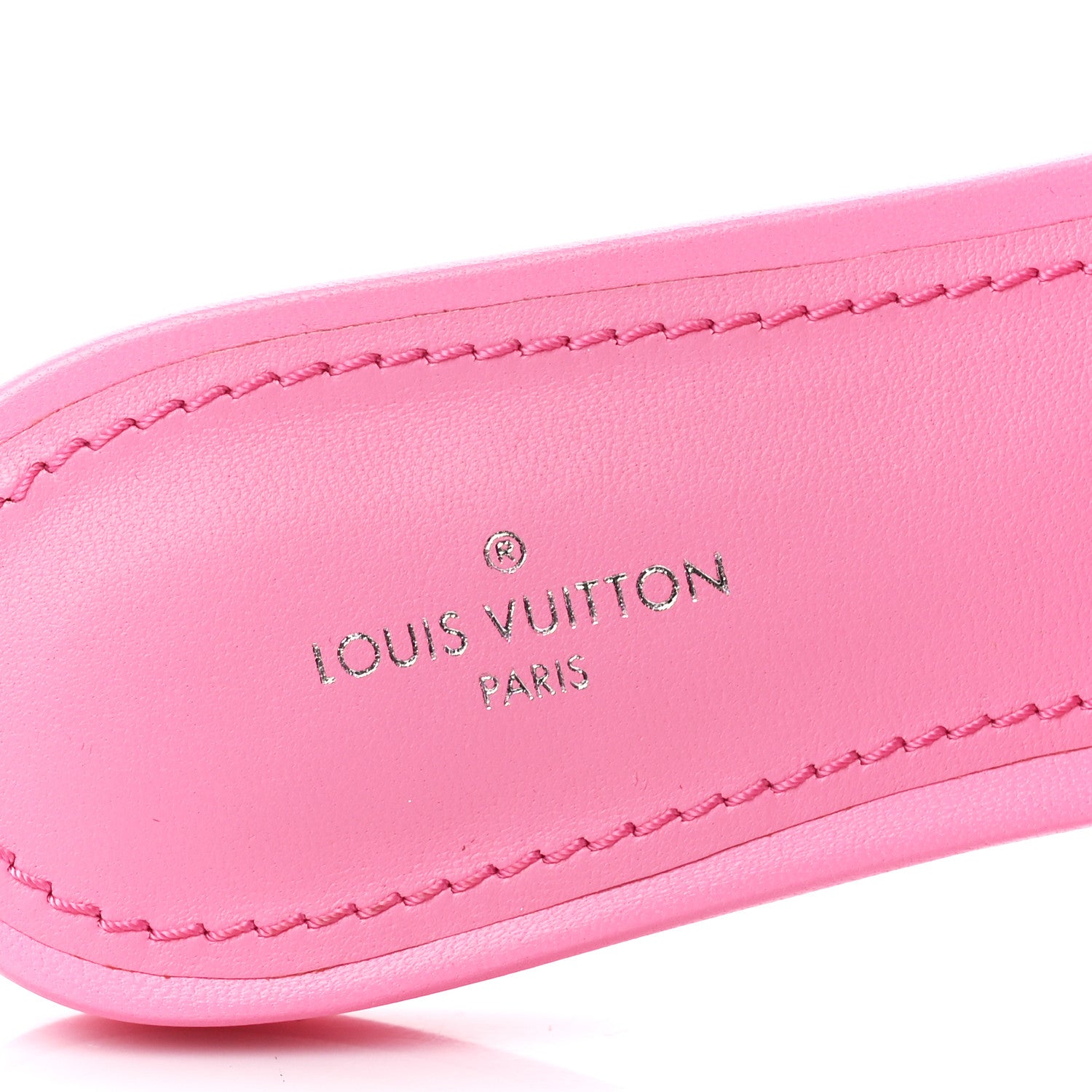 Louis Vuitton Lambskin Embossed Monogram Revival Flat Mules 38 Rose 7 of 9