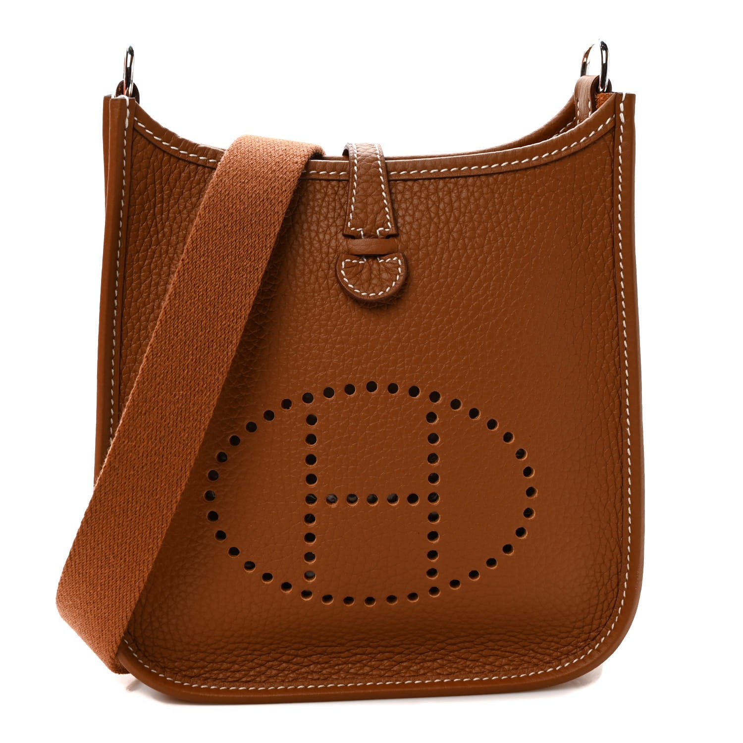 Hermes Taurillon Clemence Evelyne TPM Gold 1 of 9