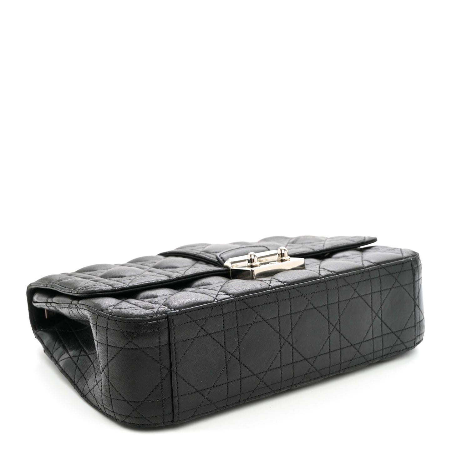 Lambskin Cannage Medium Miss Dior Flap Black
