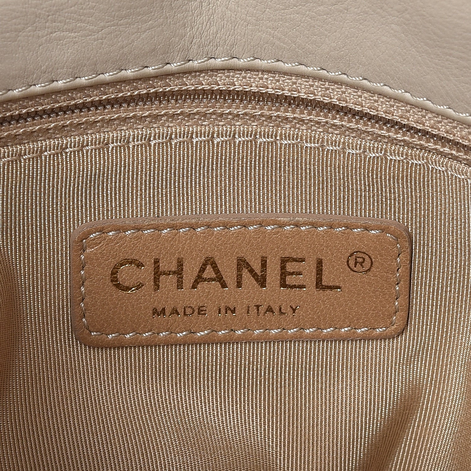 Chanel Calfskin Quilted Retro Chain Flap Beige 8 of 10