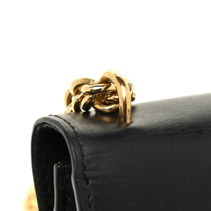 Louis Vuitton Calfskin Chain Louise MM Black 17 of 18