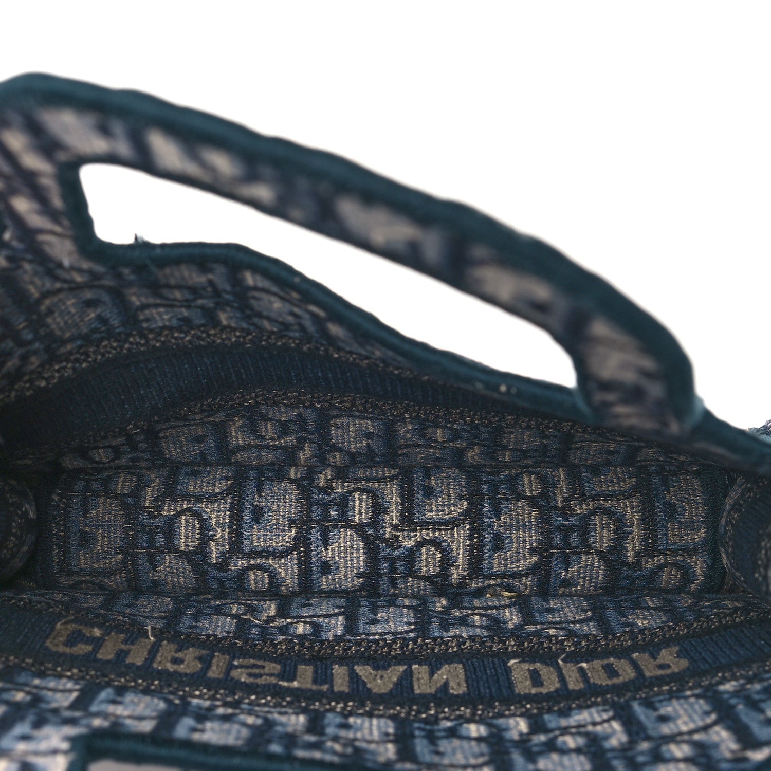 Christian Dior Oblique Mini Book Tote Blue Multicolor 5 of 10