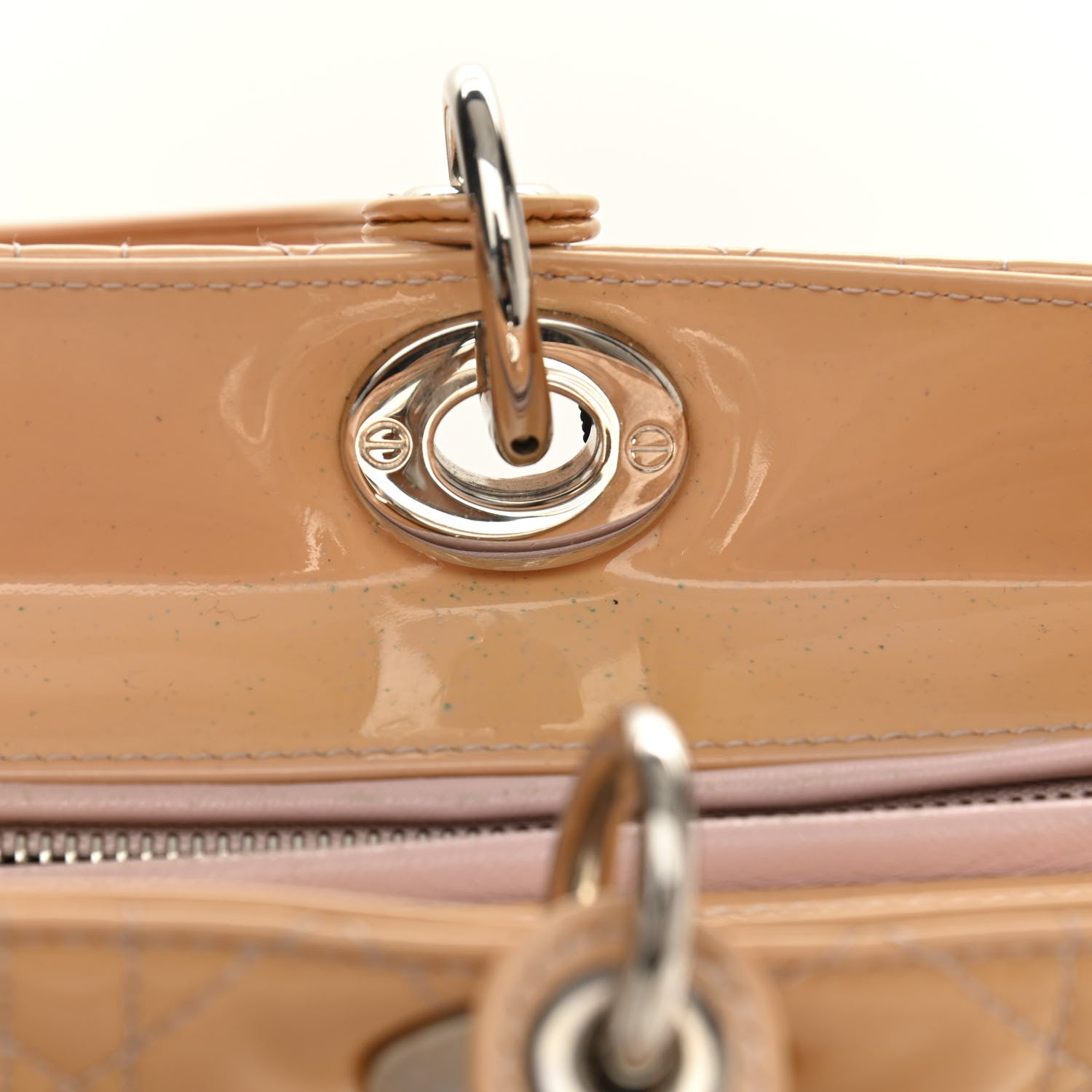 Christian Dior Patent Cannage Large Lady Dior Dark Beige 11 of 14