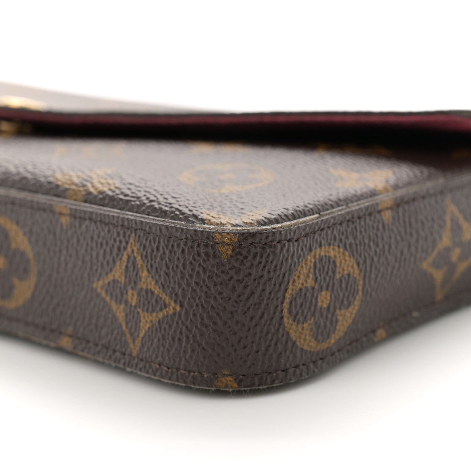 Louis Vuitton Monogram Pochette Felicie Chain Wallet Fuchsia 11 of 16