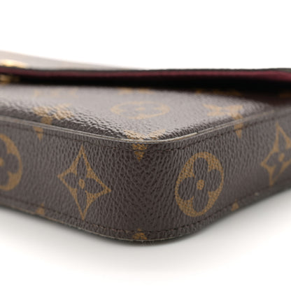Louis Vuitton Monogram Pochette Felicie Chain Wallet Fuchsia 11 of 16
