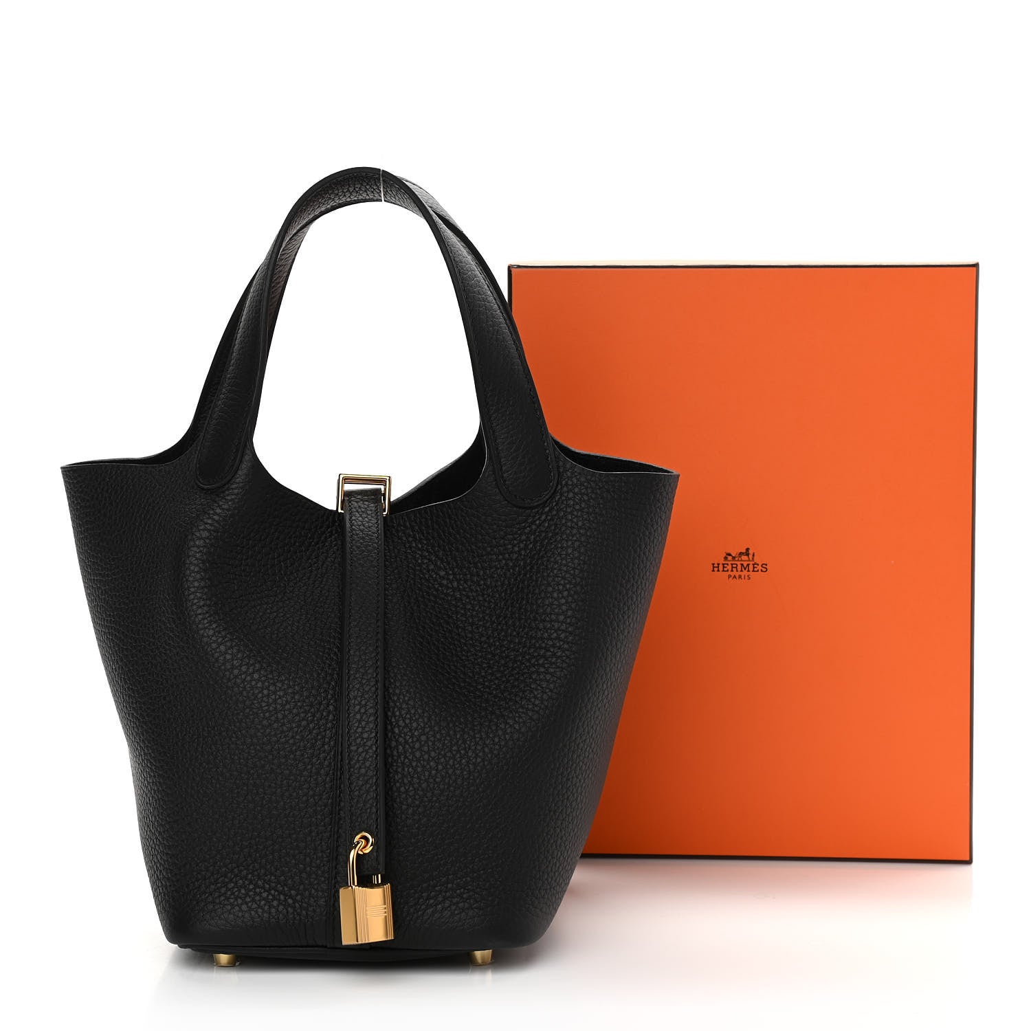 Hermes Taurillon Clemence Picotin Lock 18 PM Black 11 of 11