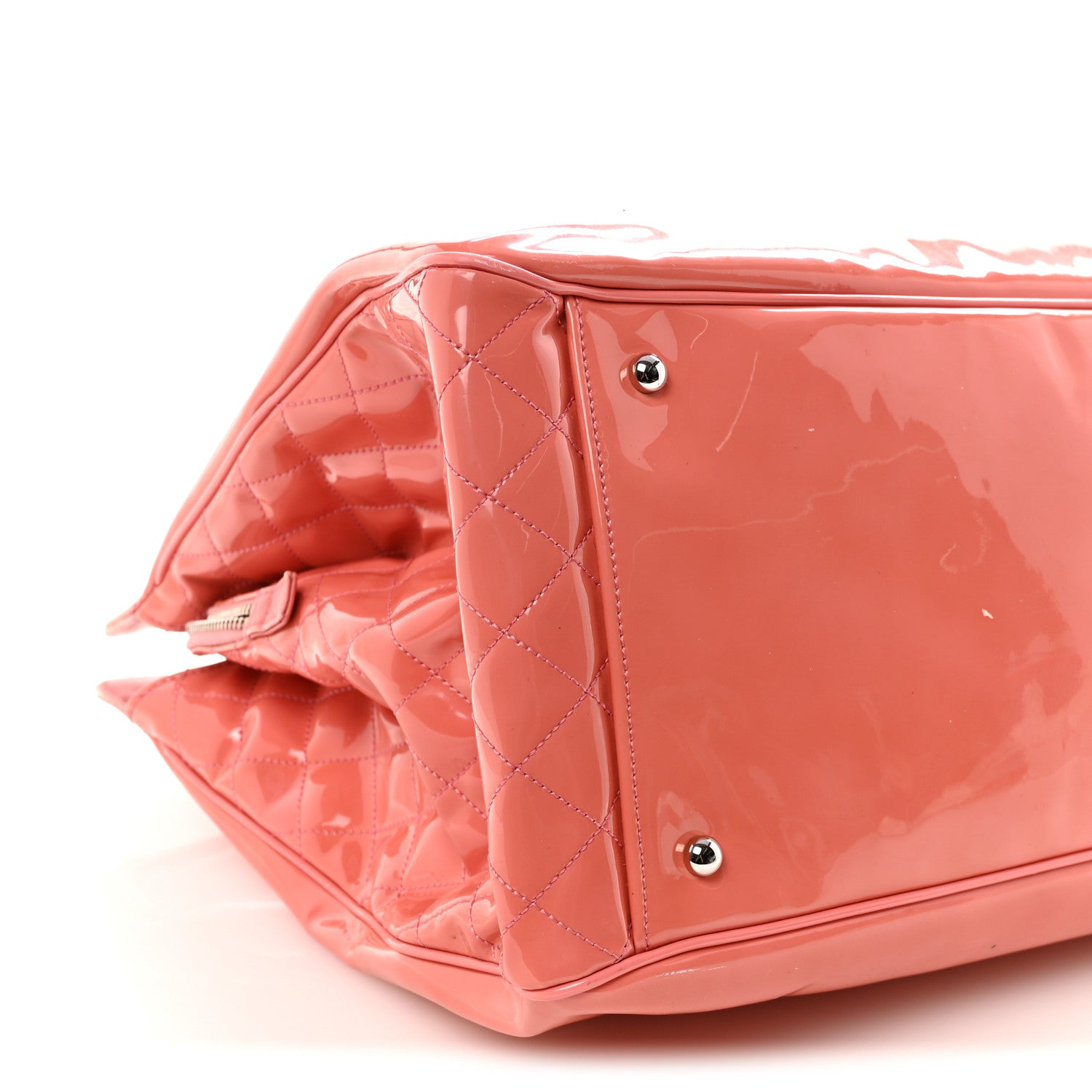 Chanel Vinyl Lipstick Ligne Tote Pink 9 of 10
