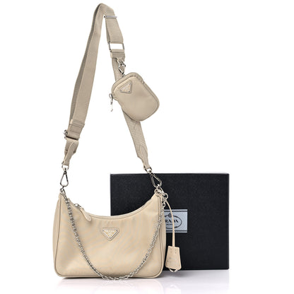 Prada Nylon Re-Edition 2005 Shoulder Bag Deserto 15 of 15