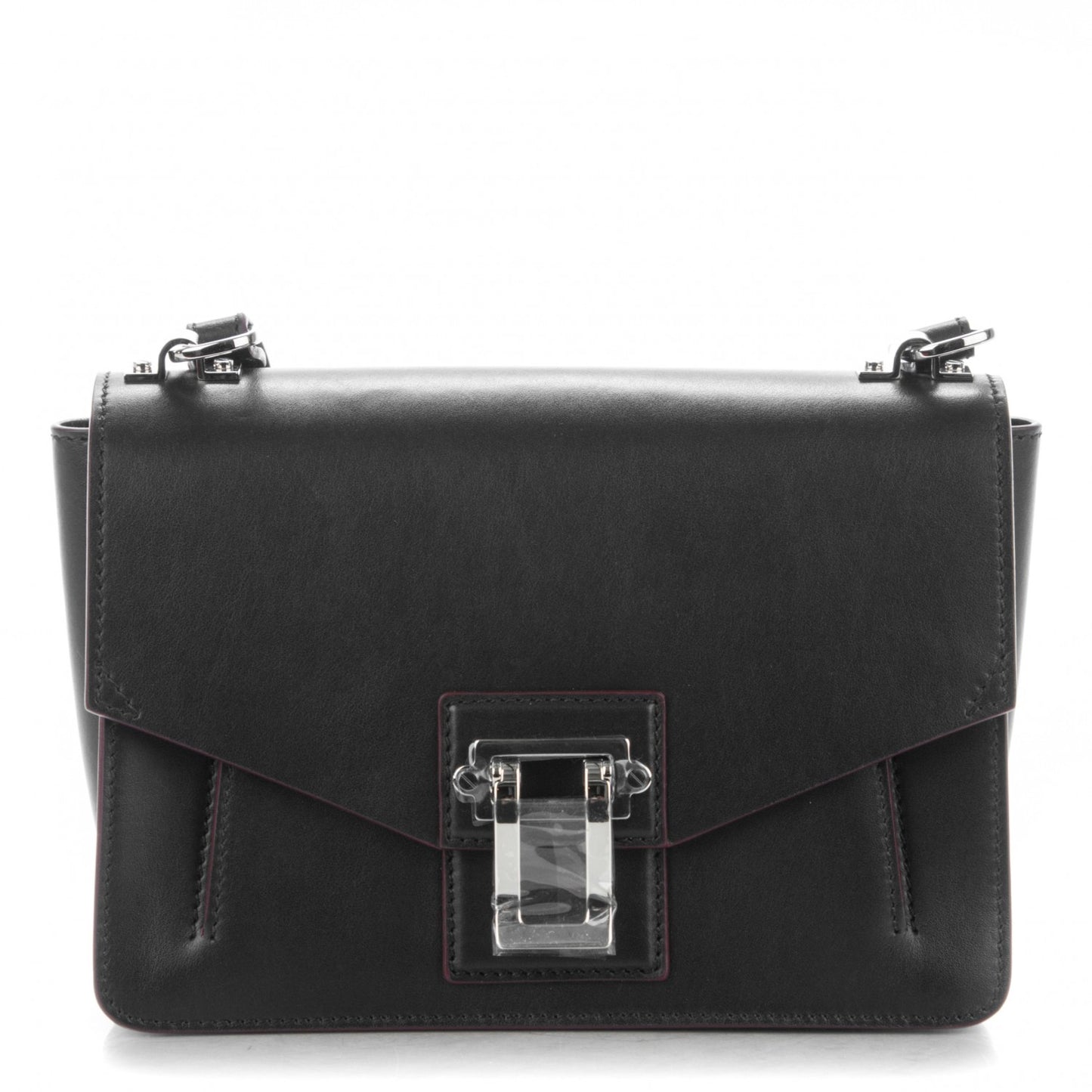 Calfskin Hava Shoulder Bag Black
