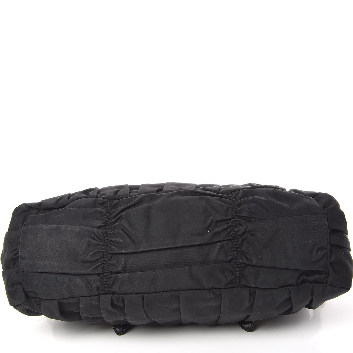 Tessuto Nylon Gaufre Shopping Satchel Black