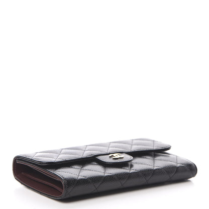 Chanel Caviar Quilted Large Flap Wallet Black 4 of 8