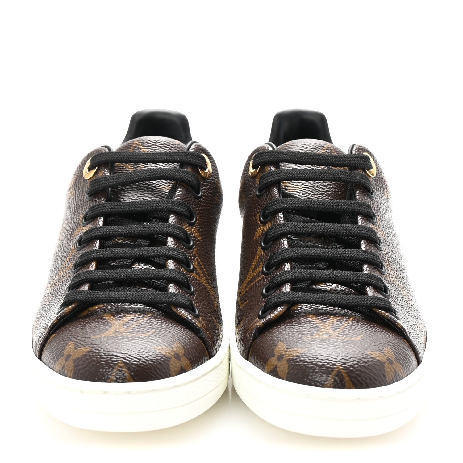 Louis Vuitton Patent Monogram Frontrow Sneakers 36 3 of 10