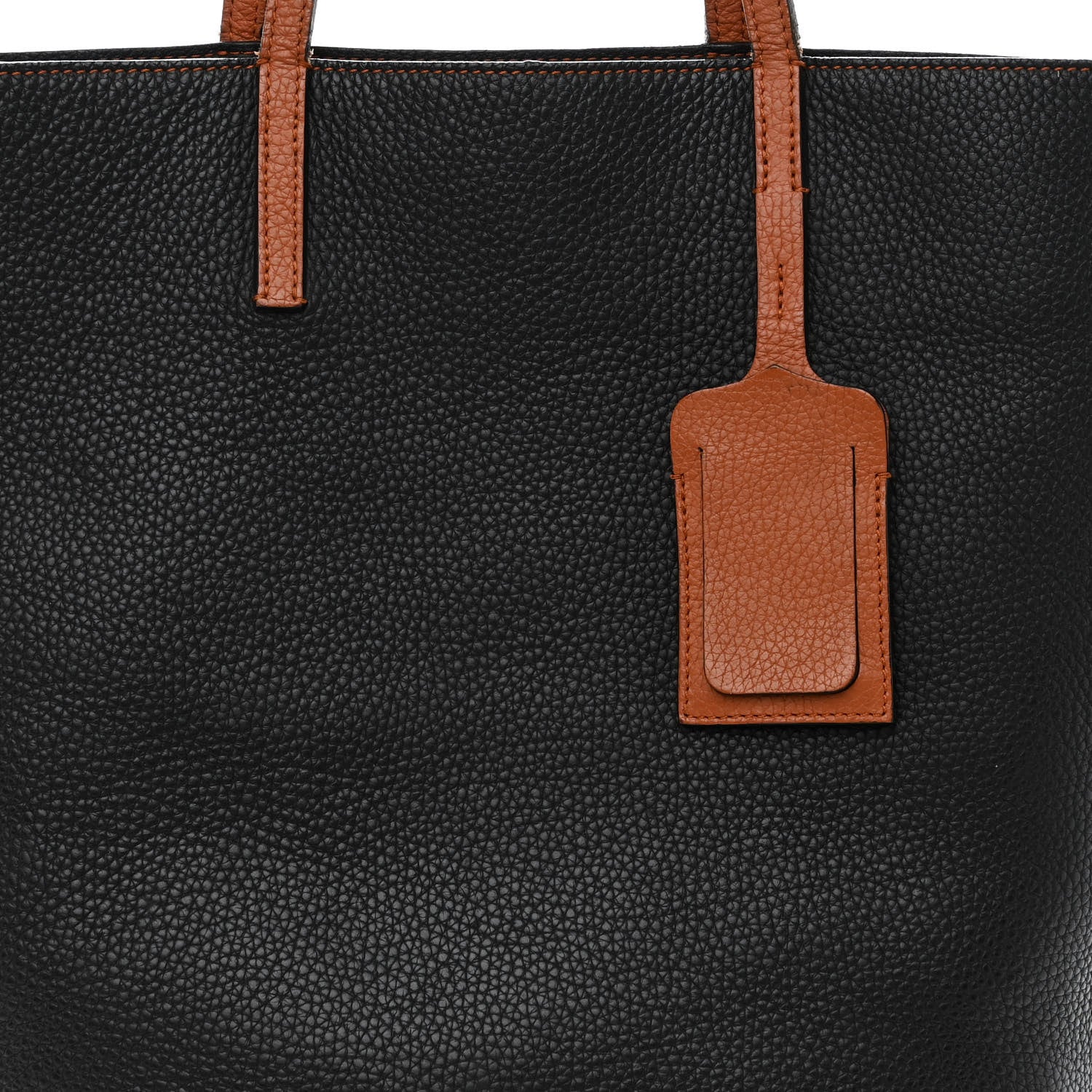 Moynat Taurillon Blush Tote Black Cognac 7 of 11