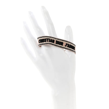Christian Dior Woven Cotton J'Adior Friendship Bracelet Pink 2 of 5