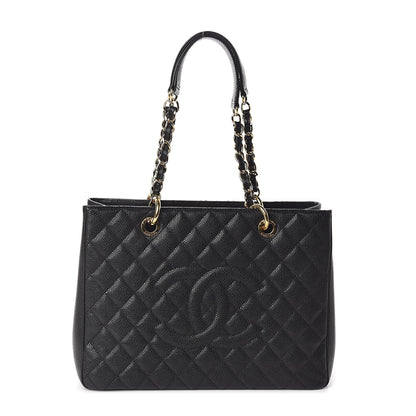 Chanel Caviar Quilted Grand Shopping Tote GST Black 1 of 10