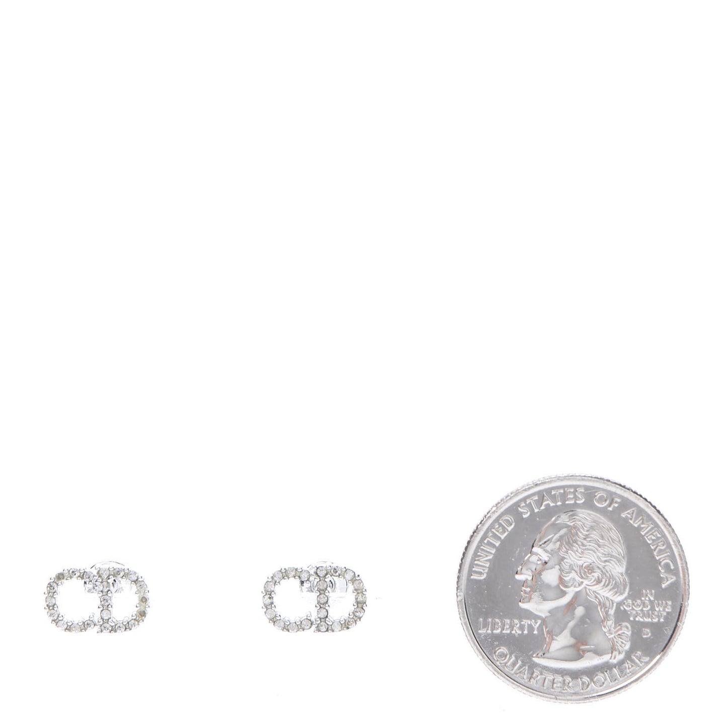 Crystal Clair D Lune Earrings Silver