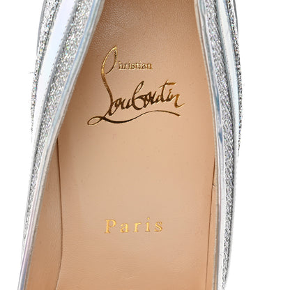Christian Louboutin Lurex Metallic Specchio Studded Wonder 120 Pumps 39 Silver 7 of 7