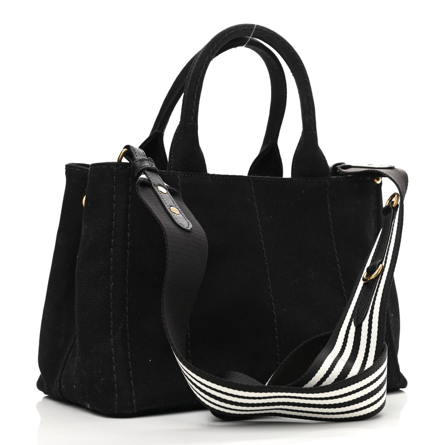 Canapa Small Logo Tote Black Talco