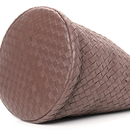 Bottega Veneta Nappa Intrecciato Double Handle Bucket Bag Brown 9 of 12
