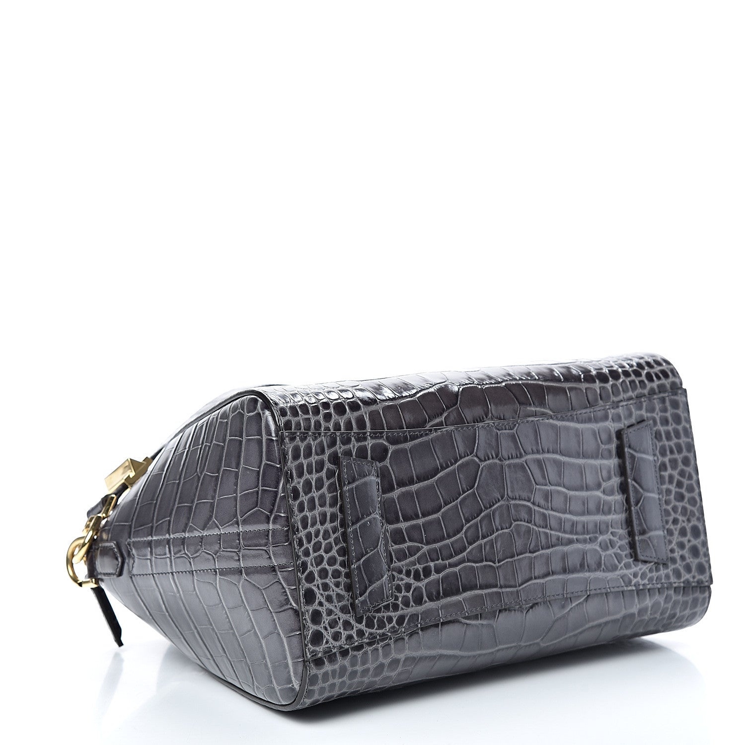 Givenchy Calfskin Crocodile Embossed Small Antigona Storm Grey 3 of 10