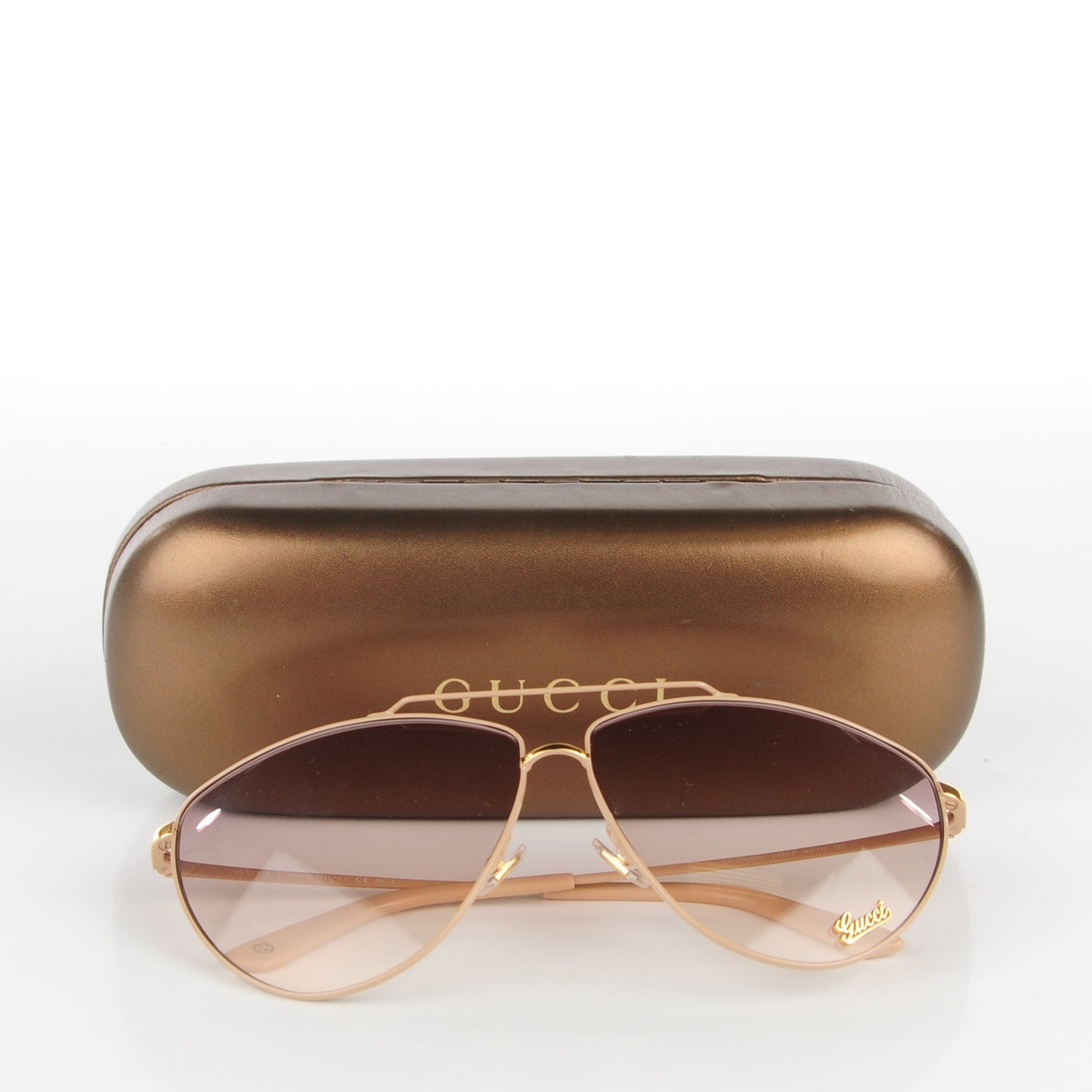 Oval Frame Aviator Sunglasses 2909/S Powder Beige