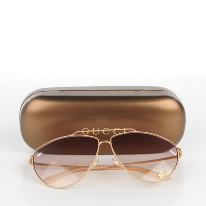 Gucci Oval Frame Aviator Sunglasses 2909/S Powder Beige 5 of 5