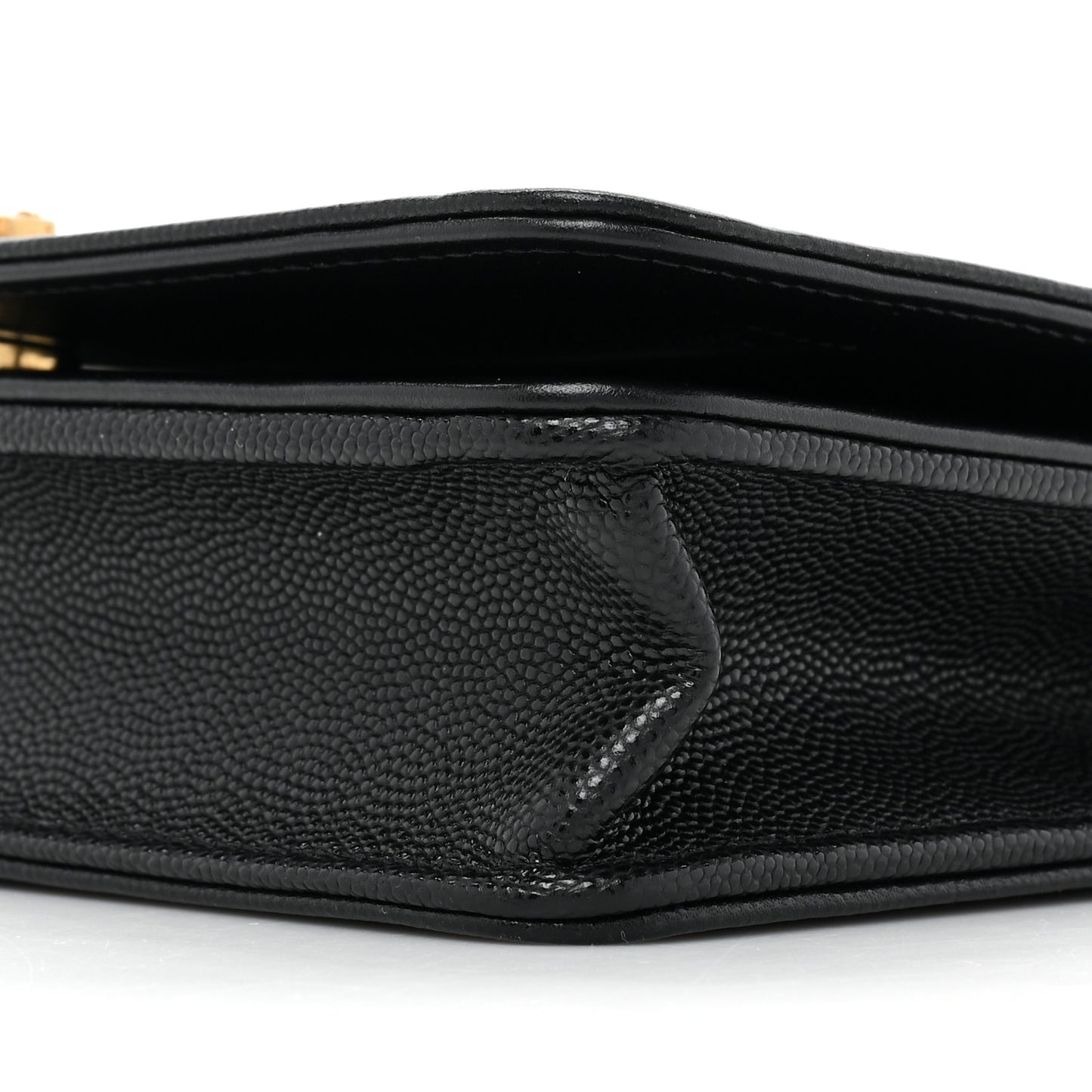 Caviar Quilted Boy Wallet On Chain WOC Black