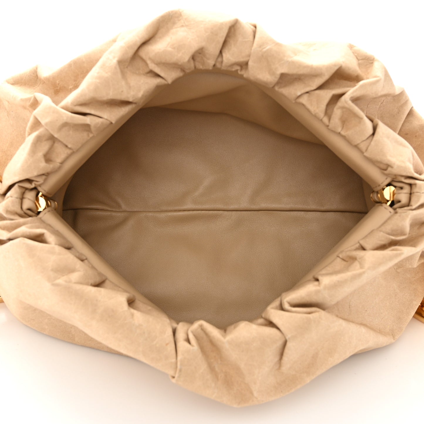 BOTTEGA VENETA Paper The Pouch Chain Kraft